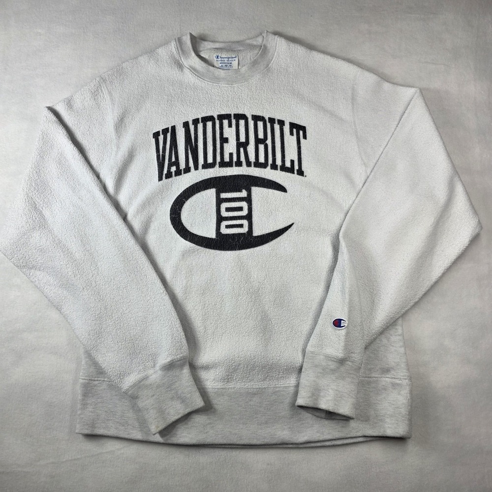 Vintage Vanderbilt University Champion Reverse Weave Sz M Crewneck Sweatshirt